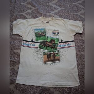 1990 KENTUCKY DERBY 117 DOUBLE SIDED T-SHIRT FOTL Size M